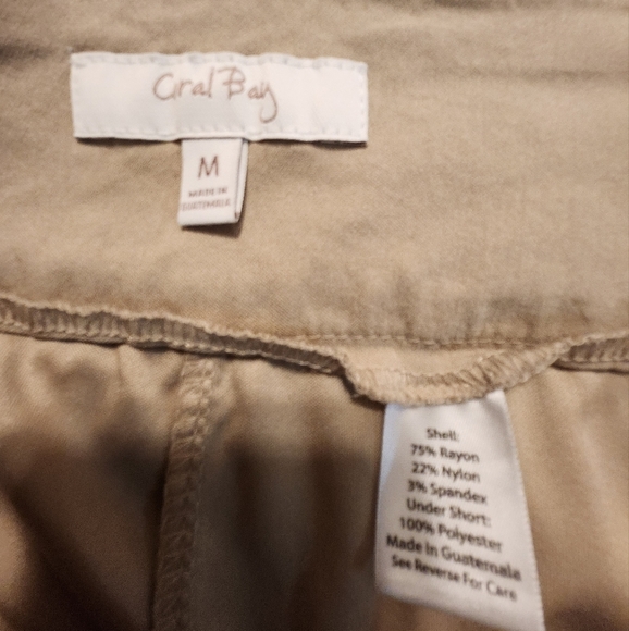 Coral bay stretchy  wide band skort built in shorts  sz M - Picture 11 of 11